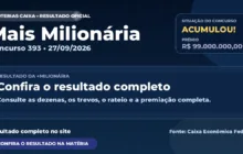 Resultado da Mais Milionária de hoje, concurso 393