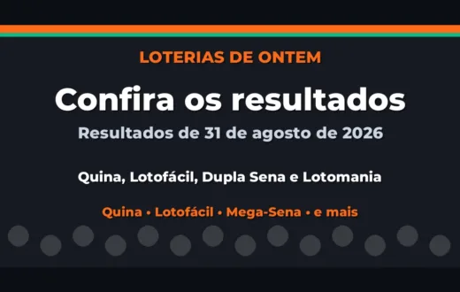 Confira o Resultado da Quina, Lotofácil de ontem e outras loterias