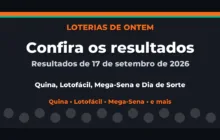 Confira o Resultado da Quina, Lotofácil de ontem e outras loterias