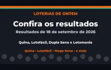 Confira o Resultado da Quina, Lotofácil de ontem e outras loterias