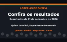 Confira o Resultado da Quina, Lotofácil de ontem e outras loterias