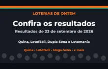 Confira o Resultado da Quina, Lotofácil de ontem e outras loterias