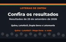 Confira o Resultado da Quina, Lotofácil de ontem e outras loterias