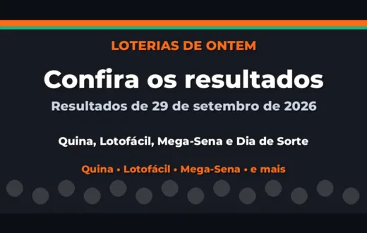 Confira o Resultado da Quina, Lotofácil de ontem e outras loterias
