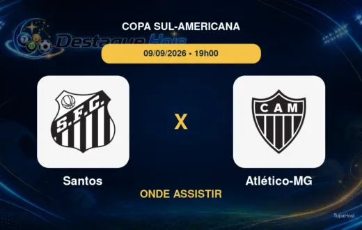 Santos x Atlético-MG onde assistir