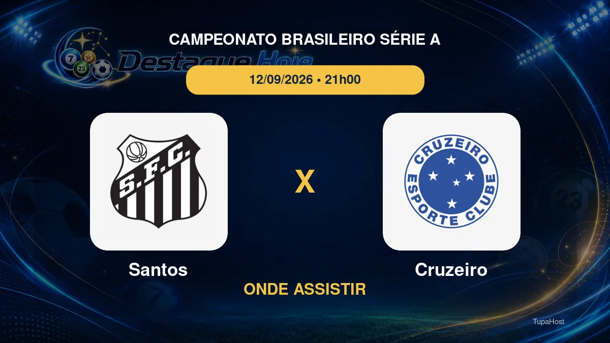 Santos x Cruzeiro onde assistir