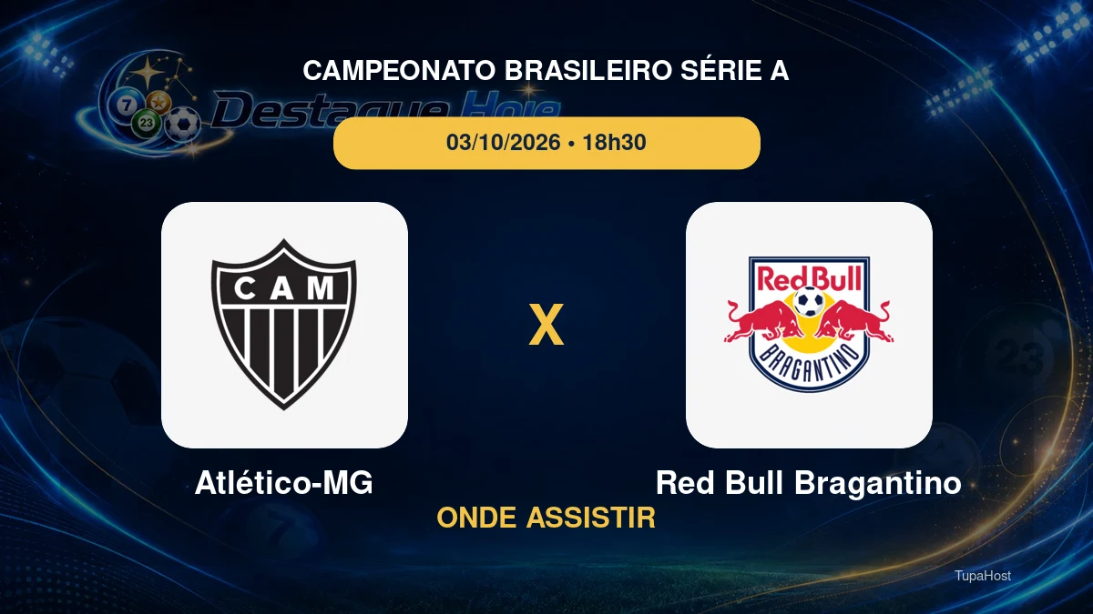 Atlético-MG x Red Bull Bragantino onde assistir