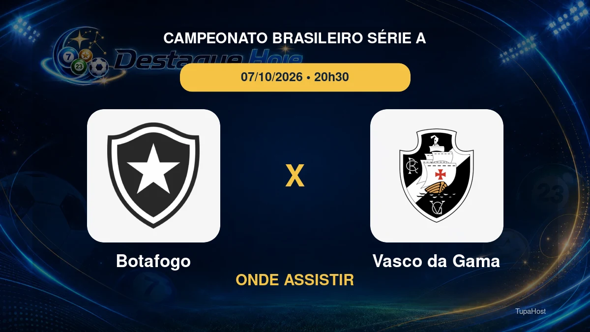 Botafogo x Vasco da Gama onde assistir
