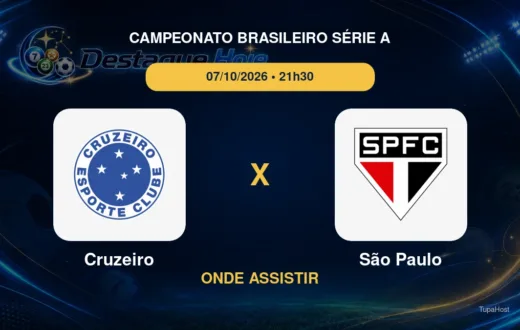 Cruzeiro x São Paulo onde assistir