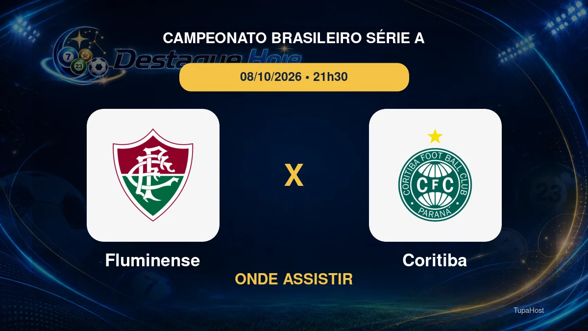Fluminense x Coritiba onde assistir