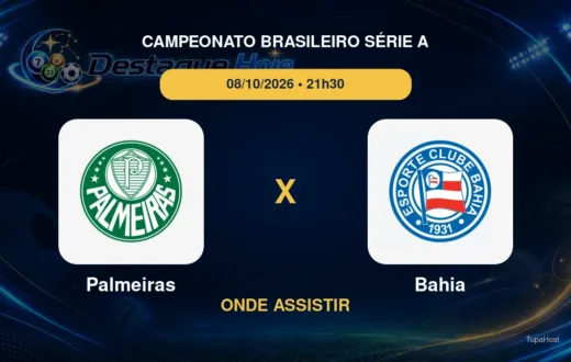 Palmeiras x Bahia onde assistir