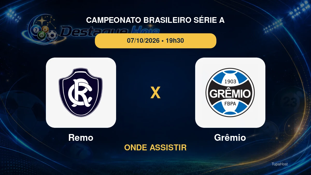Remo x Grêmio onde assistir