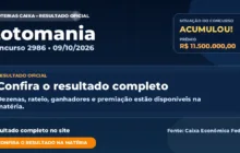 Resultado da Lotomania de hoje, concurso 2986
