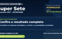 Resultado da Super Sete de hoje, concurso 907