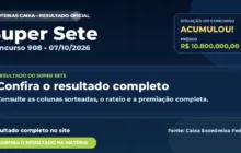 Resultado da Super Sete de hoje, concurso 908