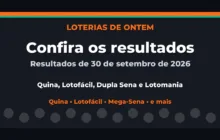 Confira o Resultado da Quina, Lotofácil de ontem e outras loterias