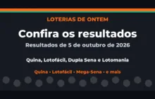 Confira o Resultado da Quina, Lotofácil de ontem e outras loterias