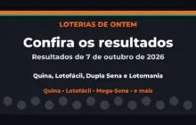 Confira o Resultado da Quina, Lotofácil de ontem e outras loterias