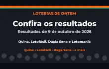 Confira o Resultado da Quina, Lotofácil de ontem e outras loterias