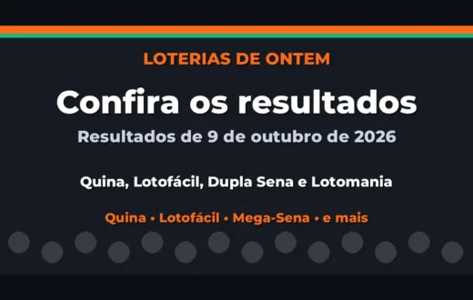 Confira o Resultado da Quina, Lotofácil de ontem e outras loterias