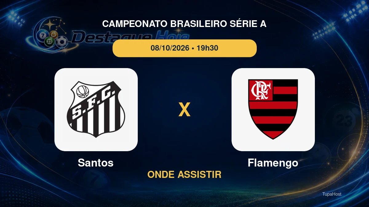 Santos x Flamengo onde assistir