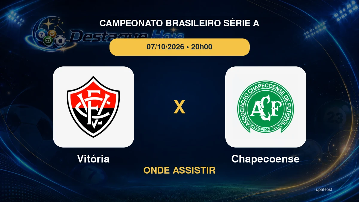 Vitória x Chapecoense onde assistir